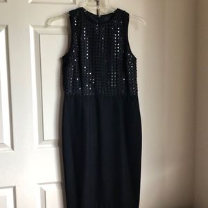 Banana Republic Blk cocktail dress w/sequin bodice